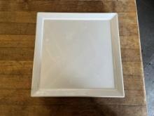 11” x 11” Square White Ceramic Dinning Dish