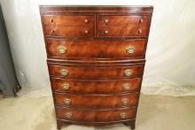 Hellam Furniture Mahogany Gentlemans Chesy with Glass Top