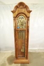 Howard Miller Oak Case Grandfather Clock