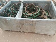 Crate of Misc Line Up Pipe Clamps
