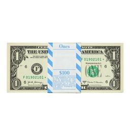 Pack of (100) Consecutive 2017A $1 Federal Reserve Star Notes Atlanta