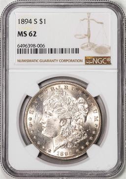 1894-S $1 Morgan Silver Dollar Coin NGC MS62