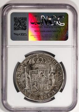 1782MO FF Mexico 8 Reales Silver Coin NGC VF Details Chopmarked