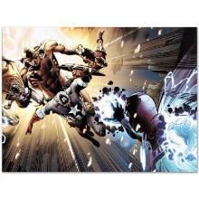 Marvel Comics "Captain America: Man Out Of Time #5" Limited Edition Giclee On Canvas