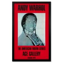 Andy Warhol (1928-1987) "The American Indian Series (Red)" Print Poster on Paper