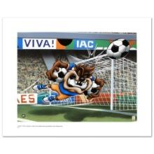 Looney Tunes "Taz Soccer" Limited Edition Giclee on Paper
