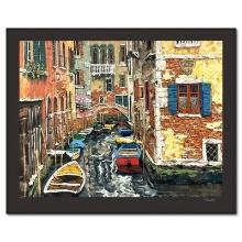 Viktor Shvaiko "Boats of Venice (Black)" Limited Edition Publisher's Proof on Paper