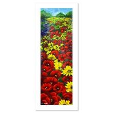 Tamara Spolianski "Flower Landscape Ii" Limited Edition Serigraph On Paper