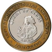 .999 Silver Four Queens Casino Hotel Las Vegas $10 Limited Edition Gaming Token