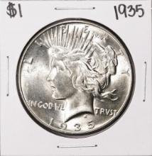 1935 $1 Peace Silver Dollar Coin