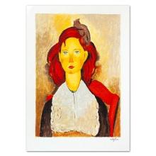 Amedeo Modigliani "Busto Di Regazza Seduta" Limited Edition Serigraph on Paper