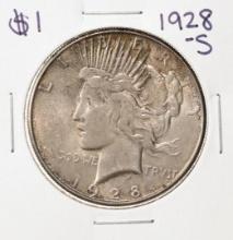 1928-S $1 Peace Silver Dollar Coin