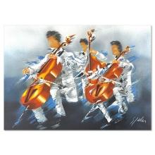 Victor Spahn "Cellists Trio" Limited Edition Lithograph on Paper