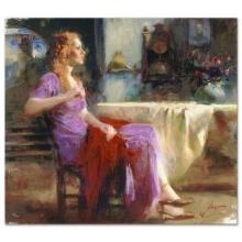 Pino (1939-2010) "Longing For" Limited Edition Giclee On Canvas