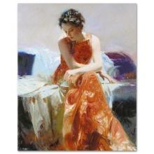 Pino (1939-2010) "Solace" Limited Edition Giclee On Canvas