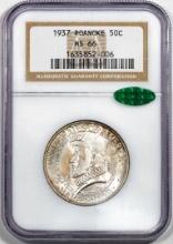 1937 Roanoke Commemorative Half Dollar Coin NGC MS66 CAC