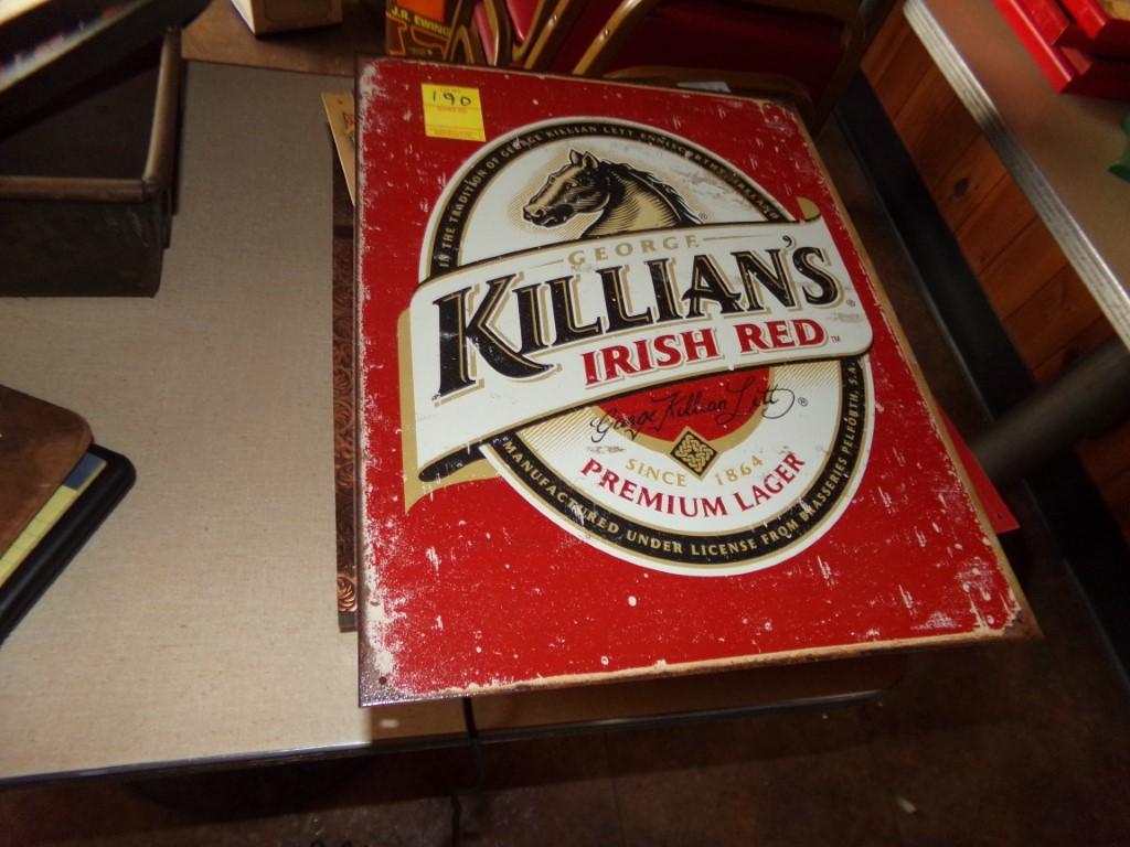 Killians Irish Red Tin Sign