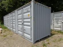 New 40' Shipping /Storage Container with 4 Side Access Doors, Barn Doors in