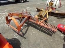 ''York'' 7' Stone Rake For 3pt Hitch