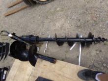 New, Miva, Hyd. Auger For Mini Excavator w/2 Bits, 8'' & 12''