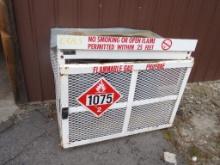 Propane Tank Cage, CAGE ONLY, NO TANKS, TANKS ARE LEASED (Outside)
