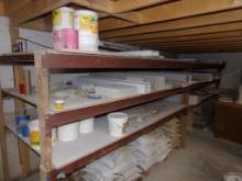 Contents of 3 Tier Wooden Shelving Custom Made Terrazzo, Tile, Base, Backsp