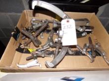 Box of Automotive Pullers, (5) 3-Jaw and a Bolt Puller (Cellar)