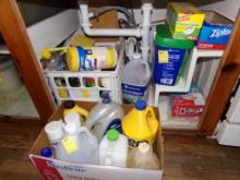 Contents Under Sink and a Box of Cleaners, Ziplocs, Etc. (Kitchen)