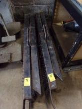 (2) Folding Loading Ramps, About 6' Long When Opened, Black Steel (Cellar G