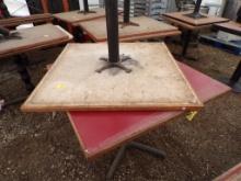 (2) 36'' x 36'' Pedestal Dining Tables