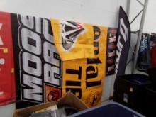 (4) Racing Banners, Moose Racing, Continental Tire, Vega, Cartech Tour Mast