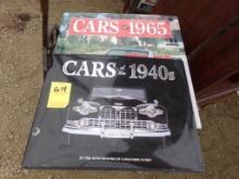 (2) Car Coffee Table Books, 1965 and The 1940's
