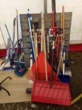 Large Group of Long Handled Tools, Shovels, Rakes, Loppers, Snow Shovels, S