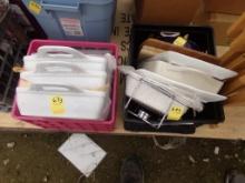 (2) Crates of Misc Baking Dishes