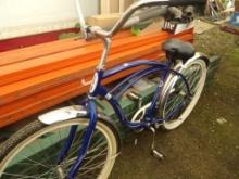 Schwinn 26'' Men's Bicycle, Blue, Chrome Fenders, Balloon Tires, Nice Condi