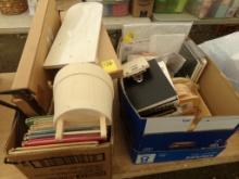 (2) Boxes of Craft Items, Wall Sconces, Empty Journals/Diarys, Children's B