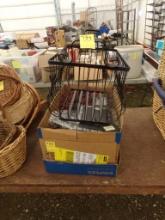 Box of Iron Baskets, Sconces and Other Craft Items