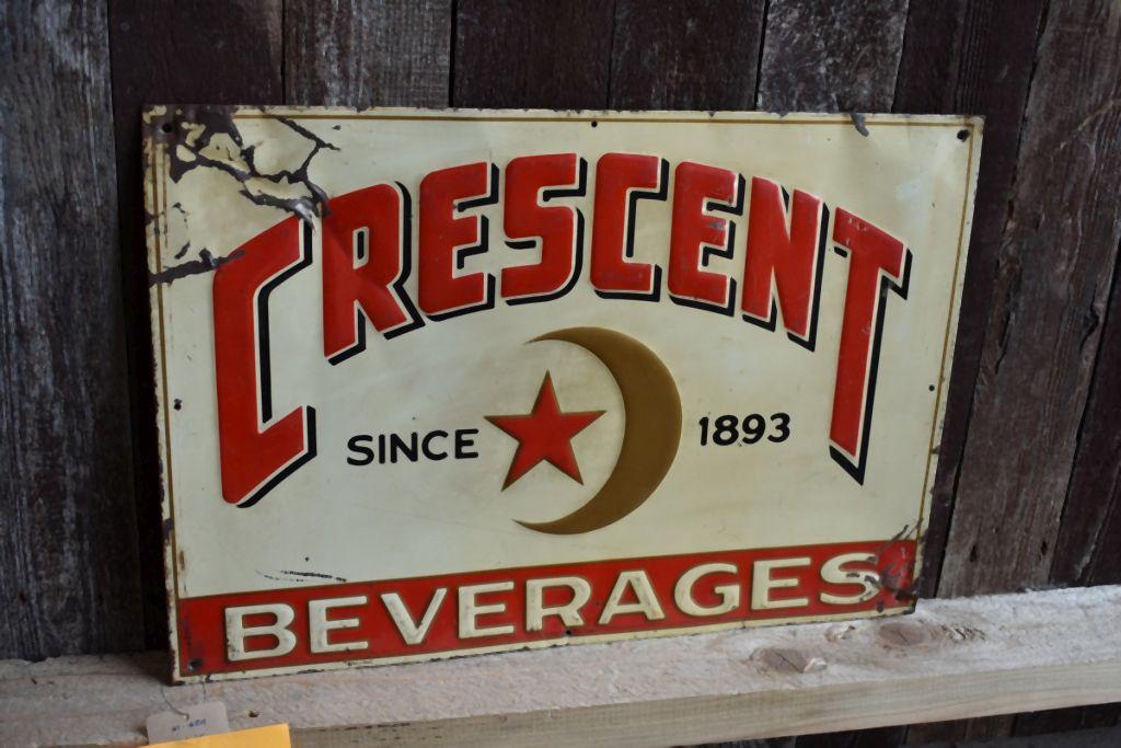 SINGLE SIDED CRESCENT BEVERAGES SIGN, 13"H x 19"W