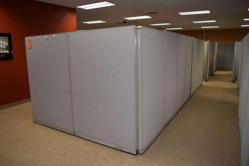 PARTITION CURRENTLY USED AS 10 OFFICES W/EXTRA PARTITION,