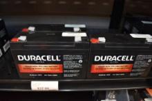 (3) DURACELL SEALED BATTERIES, 6V, PART #DURA6-12F