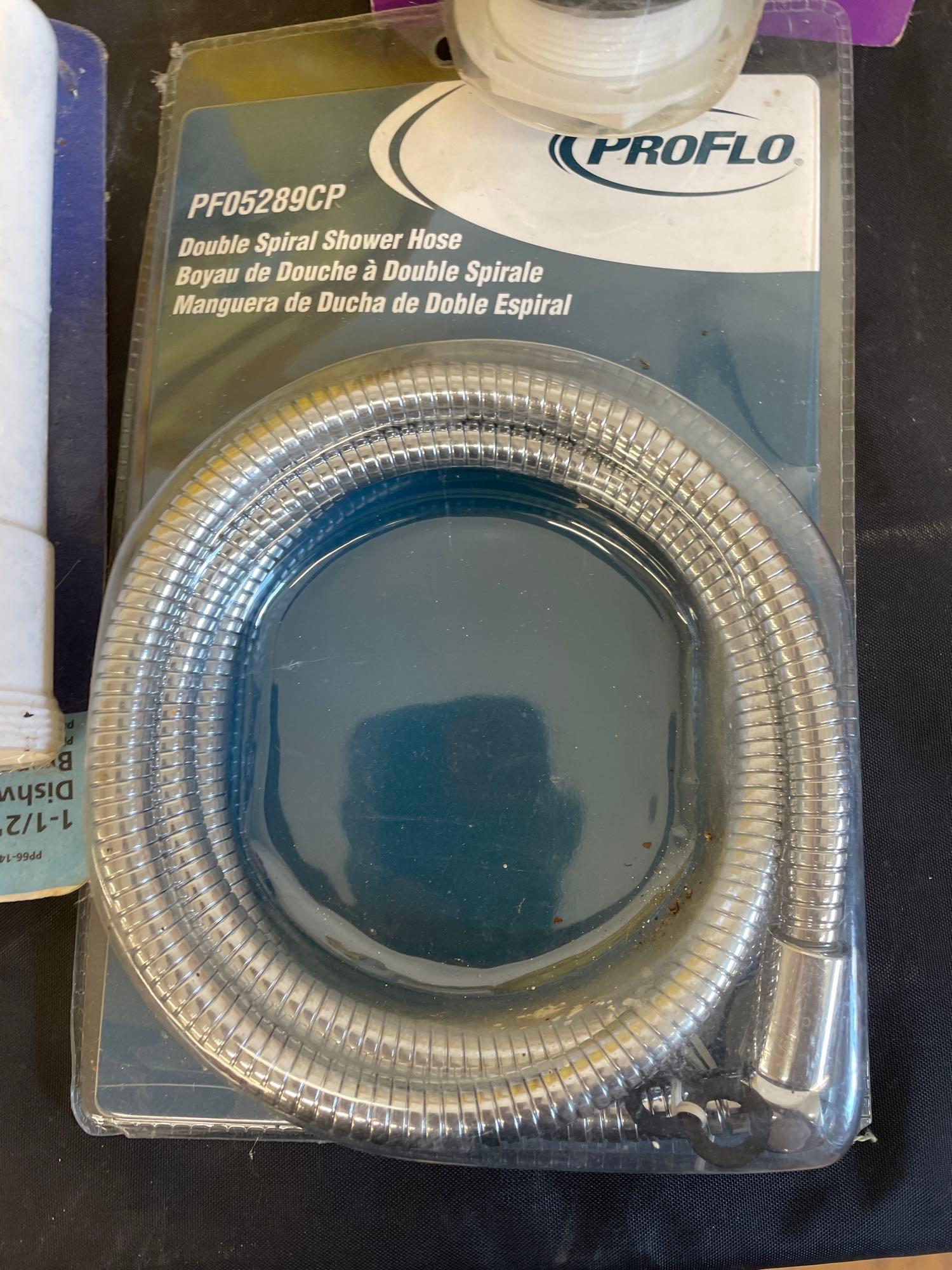 PVC pipes and shower Hoses