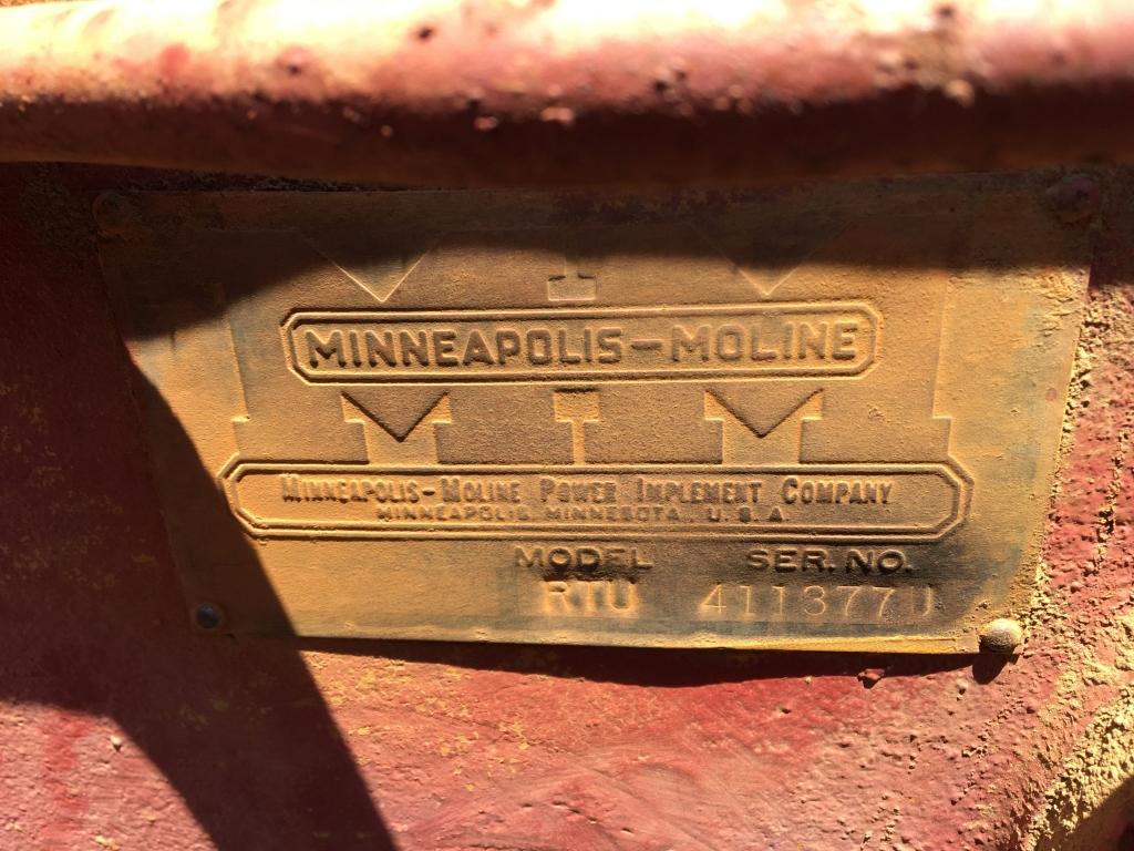 1937 Vintage Minneapolis Moline RTU Utility