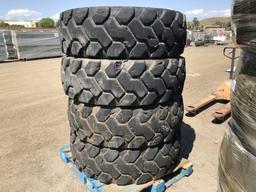(4) Misc 400/75-28 Tires & Rims.
