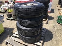 (4) Bridgestone P265/70R17 Tires & 6-Lug Rims.
