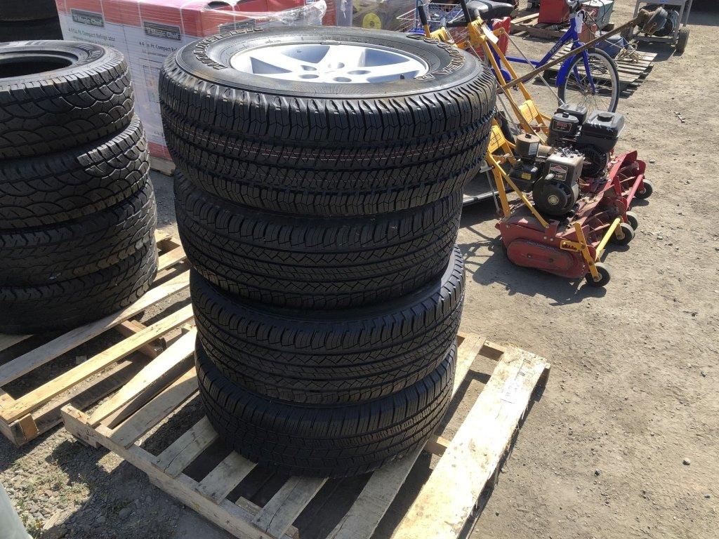 (4) Misc Tires, Some w/Rims.