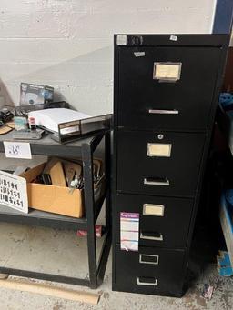 4 Drawer Metal Filing Cabinet, Sharp Cash Register