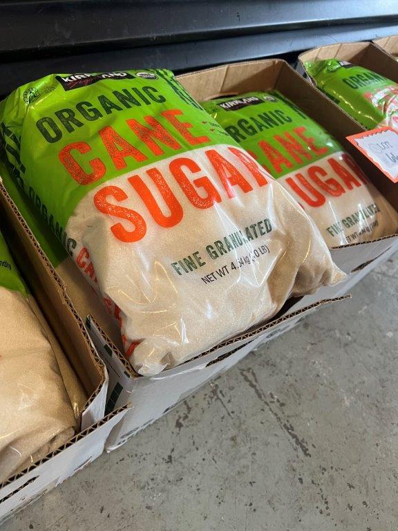 Multiple 10 Pound Bags of Kirkland Organic Cane Sugar