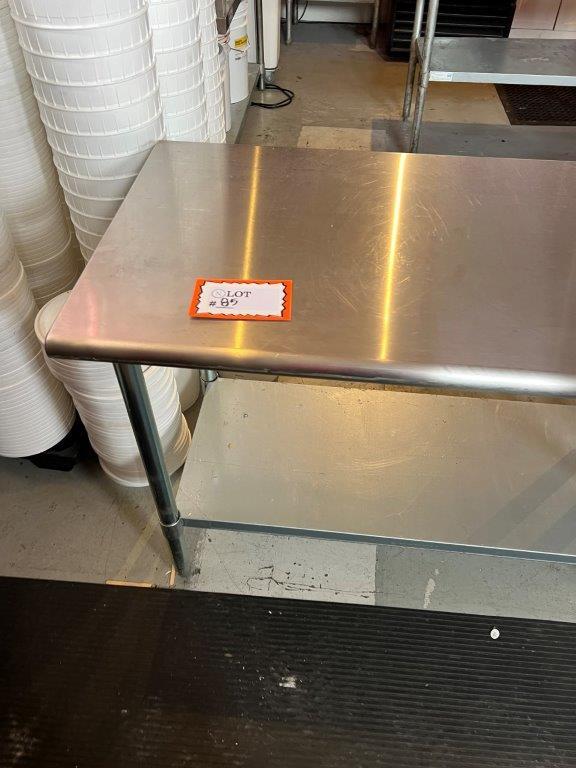 Stainless Steel Prep Table with Lower Shelf
