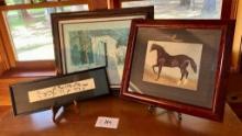 Signed Numbered Kazuko Chiyo Sasaki "Horses"