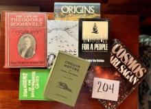 Book Assortment with "Origins", "Cosmos"